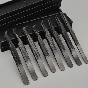 Pince à épiler de précision en acier inoxydable de style coréen, à pointe fine, pour cils, fournitures de beauté, logo personnalisé, options multicolores - Product Image 4
