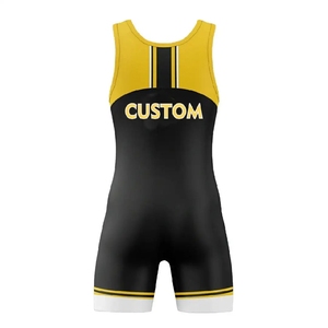 Trajes de Lucha Libre Personalizados con Logotipo para Hombre, Tela Elástica, Ajuste Atlético, Uniforme de Lucha Libre, Ropa Deportiva Profesional - Product Image 2