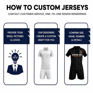 Conjunto de Camiseta de Fútbol Personalizada Vintage Unisex con Impresión por Transferencia de Calor, Diseño de Logotipo Gratuito, Impermeable, Ecológica, 100% Fútbol - Product Image 3