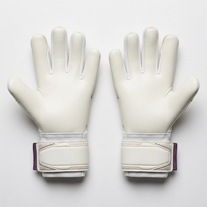Purple And Coral Football Goalkeeper <b>Gloves</b> Full Finger Non Slip Breathable Adjustable Wrist Strap Unisex Sports <b>Glove</b> - Product Image 4