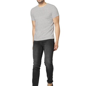 T-shirt pour homme de haute qualité, prix de gros, logo personnalisé, respirant, couleur unie, vente en ligne pour adultes - Product Image 4