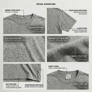 T-shirt décontracté pour homme Reddito Sports, coupe classique, 100 % coton, col rond, manches courtes, respirant, anti-plis, écologique - Product Image 5