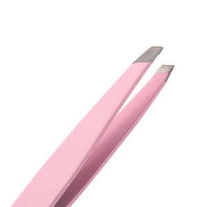 Pince à épiler professionnelle pour sourcils, à pointe inclinée, en acier inoxydable, pour un façonnage précis des sourcils et l'épilation du visage - Product Image 2