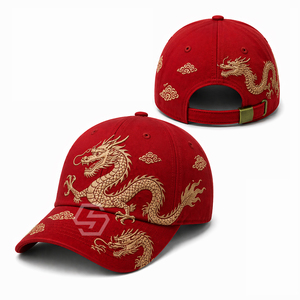 Casquettes de baseball unisexes OEM de haute qualité à 6 panneaux, 100 % coton, broderie personnalisée, boucle dorée réglable, chapeau décontracté pour adultes - Product Image 2