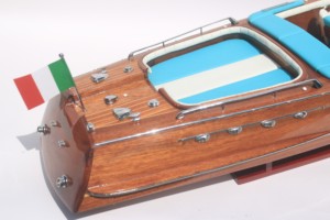 VENTES CHAUDES |   LUXURY SUPER RIVA LAM.BOR.GHI.NI |   Modèle de bateau à moteur italien en bois artisanal pour cadeaux spéciaux |   COLLECTEURS | - Product Image 3