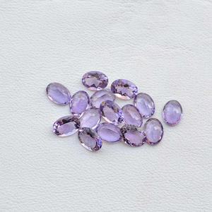 Nueva llegada 8x10mm Natural Brasil amatista facetado corte ovalado púrpura semipreciosa piedra preciosa suelta joyería de moda del fabricante - Product Image 1