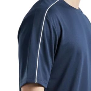 Camiseta Deportiva para Hombre, Corte Regular, Color Azul Marino, Algodón Premium, Transpirable, Suave, para Gimnasio, Entrenamiento, Uso Casual, OEM, ODM - Product Image 5