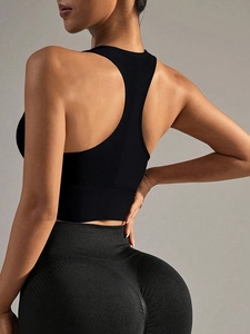 Soutien-gorge de yoga pour femme, soutien élevé, sans couture, extensible, respirant, sans armatures, confortable, pour l'entraînement, le fitness et les exercices sportifs - Product Image 4