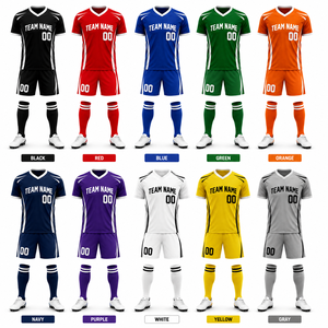 Factory Direct Personalized Custom Unisex Short Plus Size Soccer Wear Sublimated Print Soccer Jersey Set Football Team Training - Product Image 2