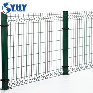 Sơn tĩnh điện hàn dây tấm với hình chữ V uốn 50x200mm lỗ 3D cong hàng rào tam giác uốn cong 1.83m x 2.5m Bảng điều khiển - Product Image 3