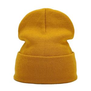 Gorro de punto de invierno unisex al por mayor gorro grande con impresión personalizada gorro de esquí de calavera con puños de alta calidad - Product Image 4