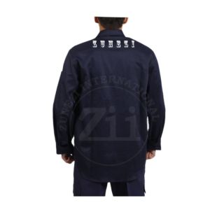 Camisa de Seguridad ZUNEZI ZI-9076 Resistente al Fuego y al Vapor, Dos Tonos, Cierre con Broches de Perla, 6.5OZ CAT2, Algodón - Product Image 2