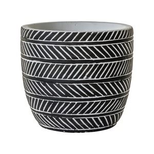 Minimalist Design Aluminium Black Finish Gold Flower <b>Vase</b> Planter Eco-friendly for Home Garden Wedding Decor - Product Image 2