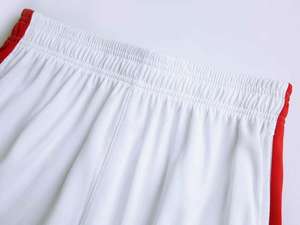 Maillot de basketball personnalisé blanc à fines rayures orange et bleues, uniforme 2026, kit d'équipe 2025 entièrement sublimé, vêtements de sport professionnels - Product Image 6