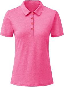 Polo de golf personnalisable pour femmes, 100% polyester, séchage rapide, tissu de haute qualité, vêtements de sport décontractés pour femmes - Product Image 2