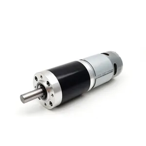 Hina-motor de engranaje de cepillo con caja de cambios planetaria de 42mm, motor de engranaje de cepillo DC de 12V 24V 24 voltios con certificado o7 775