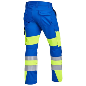 Pantalon de travail unisexe personnalisé, style cargo, pour la construction et le soudage, avec bande réfléchissante, extensible, vente en gros, service OEM - Product Image 6