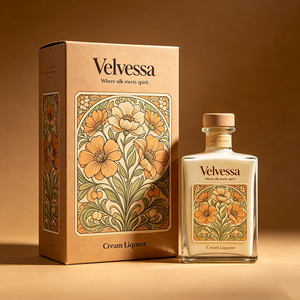 Factory Direct Custom Folding Paper Box Gold Foil <strong>Irish</strong> Dairy <strong>Cream</strong> <strong>Liqueur</strong> Retail Packaging Cardboard Case - Product Image 1