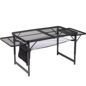 Tavolo da Picnic Portatile 4.7 FT con Altezza Regolabile, Gambe Quadrate in Alluminio, Pieghevole e Riponibile, per Palestra, Fattoria, Esterni, Parco, Hotel - Product Image 1
