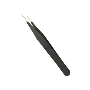 Pinzas para Pestañas de Alta Calidad, Rectas y Puntiagudas en Color Negro Belleza de Gray Rocks - Product Image 5