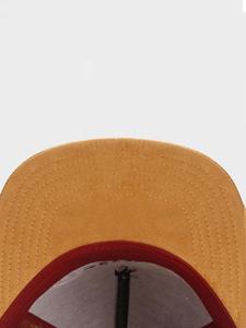 หมวกแก๊ปสีแดง Brooklyn Snapback 6 แผง ปรับขนาดได้ ยูนิเซ็กส์ สไตล์สตรีท ผ้าแคนวาสปักโลโก้ด้านหน้า ใส่ลำลอง - Product Image 4