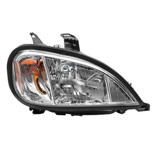 Chrome Housing Amber Reflector Halogen & Xenon Headlights Assembly Right/Passenger <b>Side</b> Fits 2004-2017 for Freightliner Columbia - Product Image 1