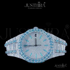 Best Selling Stylish Moissanite Diamond Quartz <b>Watch</b> Women Crystal Decor Slim Design <b>Waterproof</b> <b>Watch</b> Available At Best Price - Product Image 4