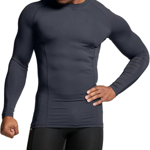 Maillot de bain de compression léger pour homme avec protection UV, manches longues, pour la plage et les sports nautiques - Product Image 1