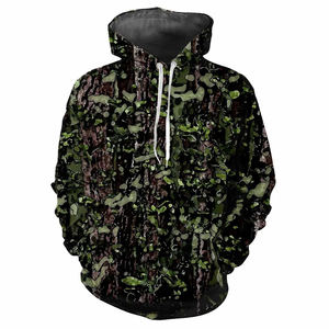 Sweat-shirt de chasse camouflage pour homme, fermeture éclair intégrale, chaud, durable, pour le camping, la randonnée et la chasse - Product Image 2