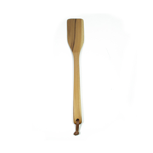 Espátula de Madera de Teca de Grado Alimenticio, Cuadrada, Color Marrón Claro Natural, Duradera, Ecológica, Utensilio de Cocina Hecho a Mano, Antiadherente - Product Image 1