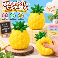 Jouets anti-stress en forme d'ananas de 45 cm, taille jumbo, jouets moelleux en forme d'ananas