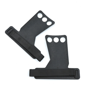 ที่รัดข้อมือหนังแบบ High Bar Grip พร้อมตัวล็อคแบบ Hook & Loop ปรับได้ สำหรับยกน้ำหนัก ป้องกันฝ่ามือ ใช้ได้ทั้งชายและหญิง ป้องกันขั้นพื้นฐาน - Product Image 1