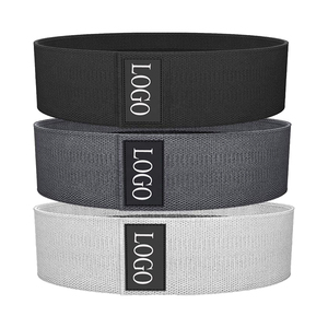 Bandas de Cadera con Logotipo Personalizado, Bandas de Tela Antideslizantes para Glúteos, 3 Niveles de Resistencia para Yoga, Ejercicios de Cadera y Glúteos, Set para Gimnasio en Casa con Bolsa de Transporte - Product Image 1