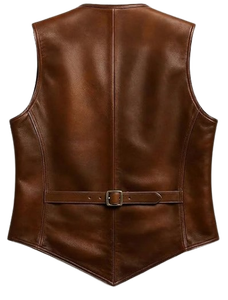 Chaleco para Hombre, Color Marrón, 100% Poliéster, Antiarrugas, de Secado Rápido, Cuello en V, Cuello Alto, Estilo Urbano, Ropa de Invierno - Product Image 2
