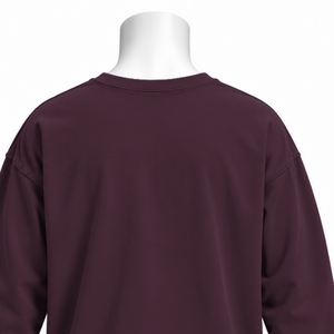T-shirt à manches longues Plum Reversed LS, effet vintage, coupe ample, épaules tombantes, coton, unisexe, style streetwear décontracté - Product Image 4