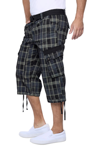 Shorts cargo Wyoming personnalisés de haute qualité, nouveaux, avec ceinture, 100% coton, shorts d'été pour hommes - Product Image 4