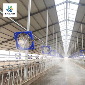 พัดลมระบายอากาศในโรงเรือนวัวขนาด 38 นิ้ว แบบติดผนัง พร้อมมอเตอร์ EC ควบคุมด้วยรีโมท ใบพัดสแตนเลส 304 - Product Image 1