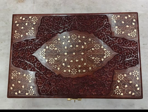 Handcrafted Wooden Jewelry <b>Box</b> with Mirror Velvet Lining Multi Compartment Organizer <b>Lockable</b> Storage Elegant Gift Case - Product Image 4