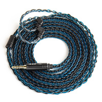 Kabel Upgrade Headphone/Player KBEAR ST-12 Plus Baru 2m 8-untai Kabel Tembaga Bebas Oksigen Seimbang
