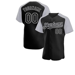 เสื้อเบสบอลออกแบบได้ตามต้องการสำหรับแฟนทีมกีฬาและลีกสวมใส่สบายระบายอากาศได้ดีพร้อมชื่อและหมายเลขส่วนตัว - Product Image 1