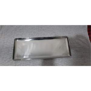 Bandeja Rectangular de Acero Inoxidable de Alta Resistencia para Servir Alimentos, Ideal para Cafeterías y Buffets, Resistente a la Oxidación - Product Image 6