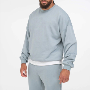 Sweat-shirts d'hiver épais pour hommes, personnalisables avec logo, en molleton surdimensionné, tricotés décontractés à manches longues – Meilleures ventes en gros - Product Image 2
