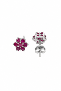 Pendiente de rubí en plata de ley 92.5 KLST-30970 - Product Image 3