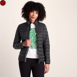 <b>Women's</b> <b>Lightweight</b> Quilted Puffer Jacket Zip Up Stand Collar Waterproof Breathable Winter <b>Coat</b> for Outdoor Travel Jacket - Product Image 3