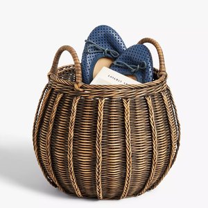 Paniers de récolte en rotin faits à la main, paniers de rangement en fibres écologiques, essentiels pour l'organisation de la maison - Product Image 2