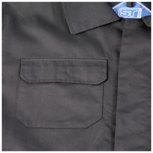 Combinaison de travail industrielle légère et robuste en polycoton à prix abordable, uniforme de travail une pièce multi-poches, combinaison de travail noire pour chaudière - Product Image 5