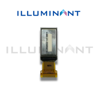 Pantalla OLED Monocromática de 0.78 Pulgadas, Blanca, PMOLED 128x80, 12.13x23.6x1.22, 4 Cables, SPI, FPC, Conector SH1107, 220 Cd/m2, COG, Iluminante