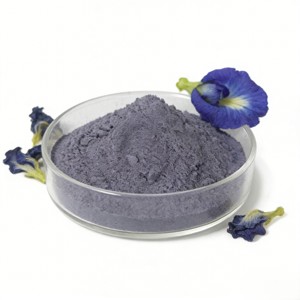 Poudre de fleurs de pois papillon pure de haute qualité, naturelle et séchée, pour le thé, les boissons, les smoothies, la pâtisserie et les gâteaux - Product Image 3