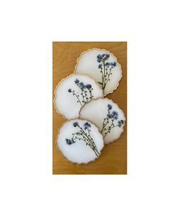 Juego de posavasos de resina hechos a mano de primera calidad con acabado de patrón de piedra de lujo para mesa de comedor, mesa de café y decoración del hogar. - Product Image 6