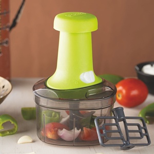 Molinillo Manual de Verduras Tipo Prensa Manual Carne Cebolla Chopper Veggie Vegetales Cortador con Tres Cuchillas - Product Image 3